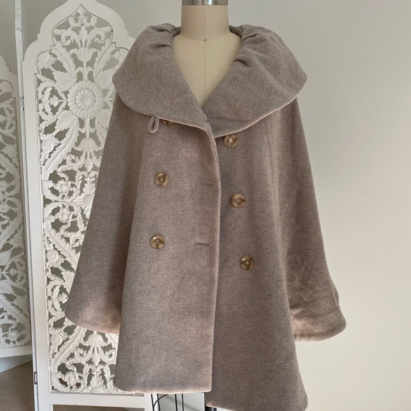 calvin klein wool cape